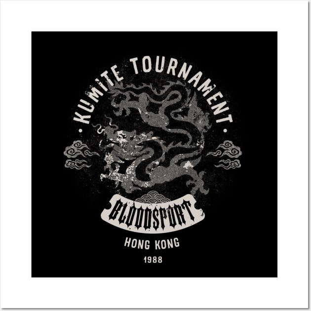 Kumite Tournament Bloodsport 1988 Wall Art by szymonkalle